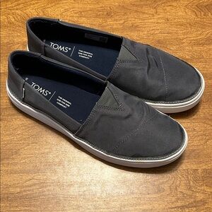 TOMS Men's Charcoal Slip-On Loafers